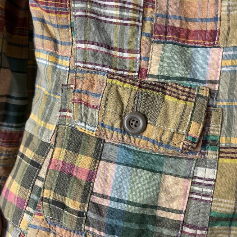 Loft Patchwork Plaid Jacket - Size 6p - image 3